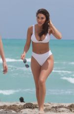CHANTEL JEFFRIES in Bikini at a Beach in Miami 03/25/2017