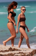 CHANTEL JEFFRIES in Bikini on the Beach in Miami 03/26/2017