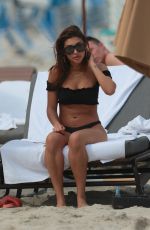 CHANTEL JEFFRIES in Bikini on the Beach in Miami 03/26/2017