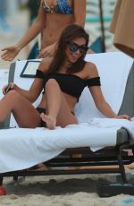 CHANTEL JEFFRIES in Bikini on the Beach in Miami 03/26/2017