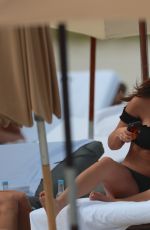 CHANTEL JEFFRIES in Bikini on the Beach in Miami 03/26/2017