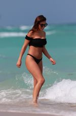 CHANTEL JEFFRIES in Bikini on the Beach in Miami 03/26/2017