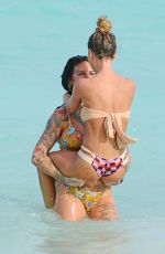 CHANTELLE CONNELLY and JEMMA LUCY in Bikinis at a Beach in Caribbean 03/01/2017