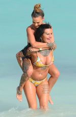 CHANTELLE CONNELLY and JEMMA LUCY in Bikinis at a Beach in Caribbean 03/01/2017