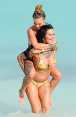CHANTELLE CONNELLY and JEMMA LUCY in Bikinis at a Beach in Caribbean 03/01/2017