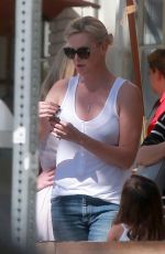 CHARLIZE THERON at Salt & Straw in Hollywood 03/28/2017