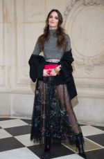 CHARLOTTE LE BON at Christian Dior Fashion Show in Paris 03/03/2017
