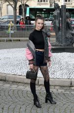 CHARLOTTE LE BON at Miu Miu Fashion Show at Paris Fashion Week 03/07/2017