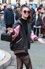 CHARLOTTE LE BON at Miu Miu Fashion Show at Paris Fashion Week 03/07/2017