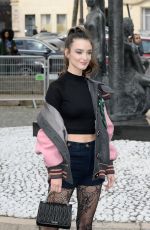 CHARLOTTE LE BON at Miu Miu Fashion Show at Paris Fashion Week 03/07/2017