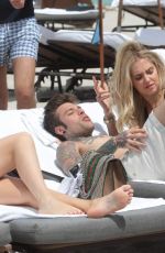 CHIARA FERRAGNI on the Beach in Miami 03/25/2017