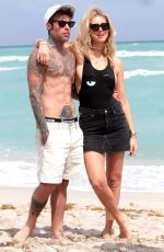 CHIARA FERRAGNI on the Beach in Miami 03/25/2017