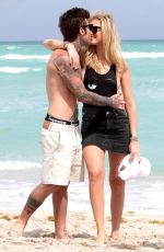 CHIARA FERRAGNI on the Beach in Miami 03/25/2017