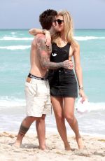 CHIARA FERRAGNI on the Beach in Miami 03/25/2017