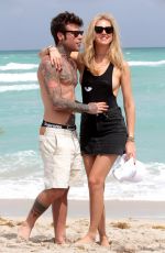 CHIARA FERRAGNI on the Beach in Miami 03/25/2017