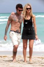 CHIARA FERRAGNI on the Beach in Miami 03/25/2017