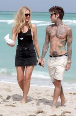 CHIARA FERRAGNI on the Beach in Miami 03/25/2017