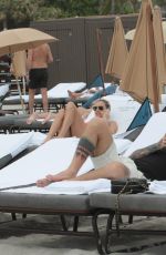 CHIARA FERRAGNI on the Beach in Miami 03/25/2017