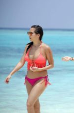 CHLOE, LAURYN and AMELIA GOODMAN in Bikinis at a Beach in Maldives 03/28/2017