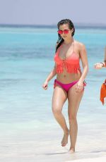 CHLOE, LAURYN and AMELIA GOODMAN in Bikinis at a Beach in Maldives 03/28/2017