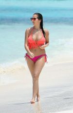CHLOE, LAURYN and AMELIA GOODMAN in Bikinis at a Beach in Maldives 03/28/2017