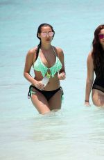 CHLOE, LAURYN and AMELIA GOODMAN on the Beach in Maldives 03/30/2017