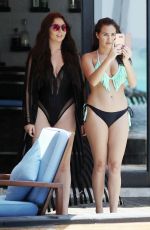 CHLOE, LAURYN and AMELIA GOODMAN on the Beach in Maldives 03/30/2017