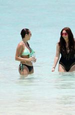 CHLOE, LAURYN and AMELIA GOODMAN on the Beach in Maldives 03/30/2017