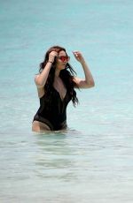 CHLOE, LAURYN and AMELIA GOODMAN on the Beach in Maldives 03/30/2017