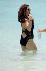 CHLOE, LAURYN and AMELIA GOODMAN on the Beach in Maldives 03/30/2017