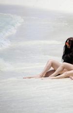 CHLOE, LAURYN and AMELIA GOODMAN on the Beach in Maldives 03/30/2017