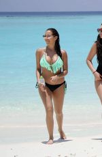 CHLOE, LAURYN and AMELIA GOODMAN on the Beach in Maldives 03/30/2017