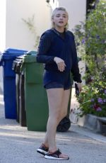 CHLOE MORETZ in Shorts Out in Los Angeles 03/28/2017