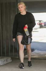 CHLOE MORETZ Leaves a Gym in West Hollywood 03/29/2017
