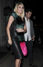 CHLOE SIMS Leaves Nobu Restaurant in London 03/15/2017