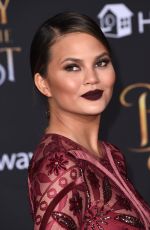 CHRISSY TEIGEN at Beauty and the Beast Premiere in Los Angeles 03/02/2017