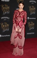 CHRISSY TEIGEN at Beauty and the Beast Premiere in Los Angeles 03/02/2017