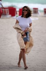 CHRISSY TEIGEN Out on the Beach in Miami 03/04/2017