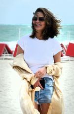 CHRISSY TEIGEN Out on the Beach in Miami 03/04/2017