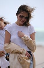 CHRISSY TEIGEN Out on the Beach in Miami 03/04/2017
