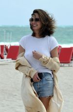 CHRISSY TEIGEN Out on the Beach in Miami 03/04/2017