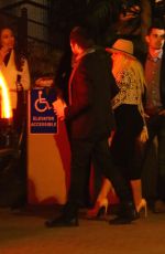 CHRISTINA AGUILERA Leaves a Party at Sunset Hotel in West Hollywood 03/06/2017 