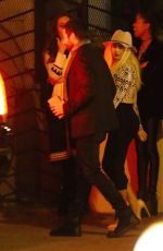 CHRISTINA AGUILERA Leaves a Party at Sunset Hotel in West Hollywood 03/06/2017 