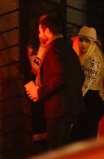 CHRISTINA AGUILERA Leaves a Party at Sunset Hotel in West Hollywood 03/06/2017 