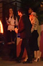 CHRISTINA AGUILERA Leaves a Party at Sunset Hotel in West Hollywood 03/06/2017 