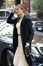 CHRISTINE EVANGELISTA Arrivees at Four Seasons Hotel in New York 03/02/2017