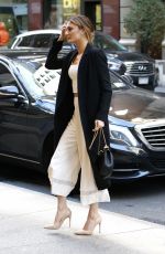 CHRISTINE EVANGELISTA Arrivees at Four Seasons Hotel in New York 03/02/2017