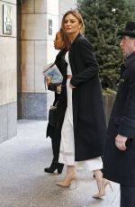 CHRISTINE EVANGELISTA Arrivees at Four Seasons Hotel in New York 03/02/2017