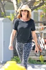 CINDY CRAWFORD in Leggings Out in Malibu 03/30/2017