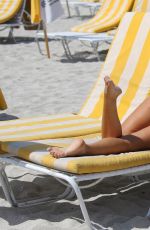 CLAUDIA ROMANI in Bikini on the Beach in Miami 03/26/2017
